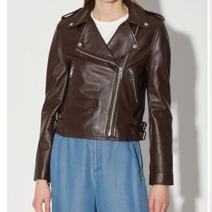 WALTER BAKER LIZ LEATHER JACKET IN MOCHA